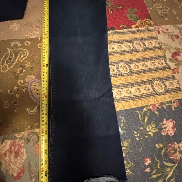 SPANX Blue Ankle Cropped Flare Jeans L NEW - Picture 10 of 10